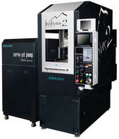 Precision Waterjet Cutting System conserves materials and power.