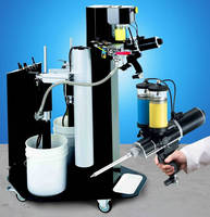 Portable Adhesive Dispenser features mobile refill station.