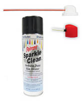 Aerosol Paint Cleaner includes 2 different length straws.