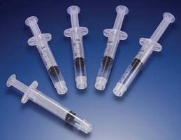 Clear Syringes ensure volume regulation during fluid delivery.