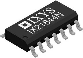 Half-Bridge Gate Driver IC features programmable dead time.