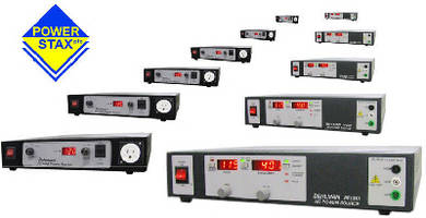 Bench Top Power Supplies provide frequency conversion.