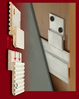 Aluminum Panel Clips facilitate flush mounting of objects.