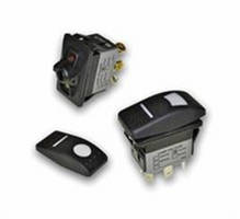 LED Illuminated Sealed Rocker Switch is IP67 rated to front panel.