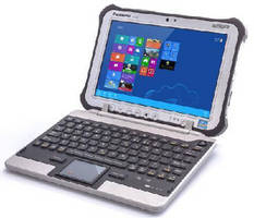 Rugged Keyboard snaps onto Panasonic 10 in. tablet.