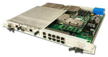 Layer 3 Managed ATCA Switch features dual AMC slots.