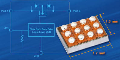 Bidirectional Battery Switch comes in space-saving WCSP.