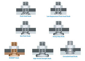 Self-Clinching Studs attach thin metal assemblies.