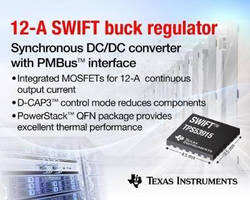Synchronous Buck Regulator features PMBus(TM) interface.
