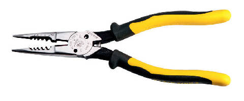 Long-Nose Pliers offer wire stripping function.