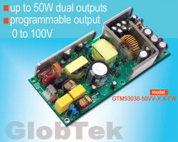 0 to 100v Programmable Voltage Output Medical (60601-1) Internal Open Frame Power Supply