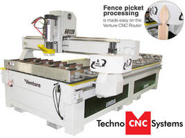 CNC Router facilitates fence picket processing.