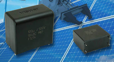 Metallized PP Film Capacitor suits DC-link applications.