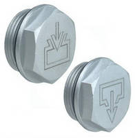 Aluminum Fill/Drain Plugs have metric or BSPP parallel threads.