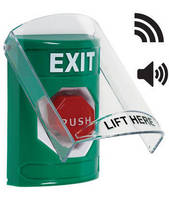 STI Exit Button with Wireless Protective Shield