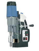 Versatile Portable Magnetic Drill with Reverse for Hole Cutting up to 2-1/2  Dia. and Tapping up to 15/16  Dia.