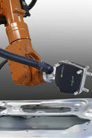 Metrolog X4 i-Robot at CONTROL '14 - Metrologic Group Automates the STEINBICHLER T-SCAN CS Laser Scanner