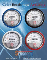 Differential Pressure Gauges offer colored bezel options.