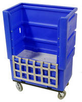 Ergonomic Bulk Linen Truck reduces bending and reaching.