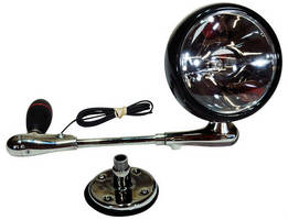 -Chrome 6 inch Driver Side with Install Kit 2007 Sterling LLT 7500 SERIES Post Mount Spotlight 100W Halogen