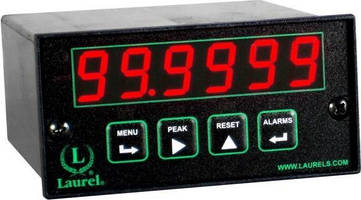 Electronic Counter transmits totals via Ethernet, 4-20 mA outputs.