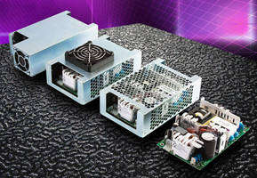 Open-Frame AC/DC Power Supplies come in 150-250 W models.