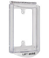 Polycarbonate Cover protects small electrical units.