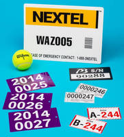 Serial Numbered Labels are sized to facilitate reading.