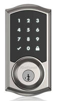 Deadbolt Lock has touchscreen interface, wireless connectivity.