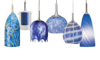 Blue Pendants add cool colors to interiors.
