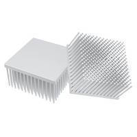 Square Cold Forged Heatsink suits 60 W LED applications.