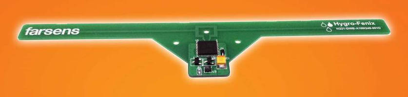 Battery-Free RFID Sensor Tag measures temperature and RH.