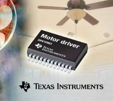 BLDC Motor Driver reduces fan/small pump application noise.
