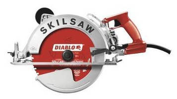 Worm Drive Saw cuts through all types of materials.