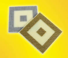 BGA Socket Adapter accepts 724-pin BGA, 1 mm pitch IC.