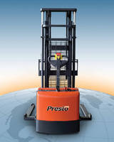 Powered Walkie Stacker features 3,000 lb capacity.