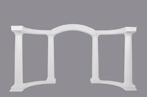 Colonnade Arch System comes in half-oval design.