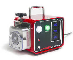 Peristaltic Liquid Pump accurately meters color.