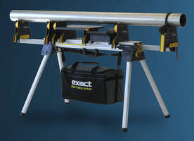 Portable Pipe Stand can be carried to where cutting is needed.