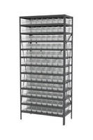Organize Backroom Items with New Steel Shelving with Bins