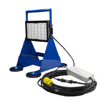 LED Pedestal Mount Work Light includes inline transformer.