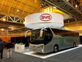 BYD Unveils World's First Battery Electric Coach Bus