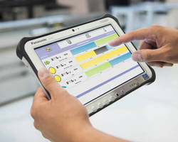 Industrial Tablet brings real-time production data to shop floor.