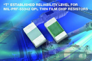 Thin Film Resistors feature T level failure rate.
