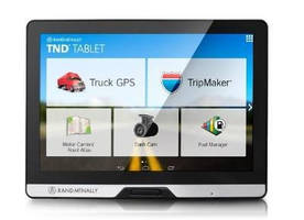 Tablet Computer assists professional drivers.