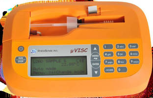 Portable Viscometer simplifies oil condition monitoring.