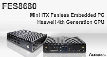 Fanless Embedded Computer features Haswell processor.
