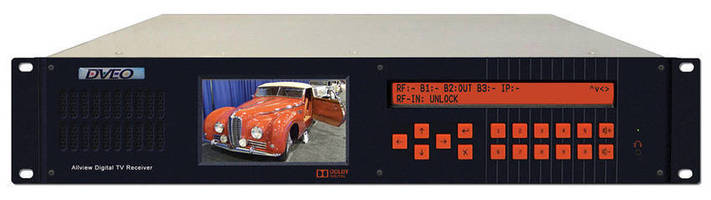 Receiver Demodulator has 4.3 in. LCD monitor and 10 W speaker.