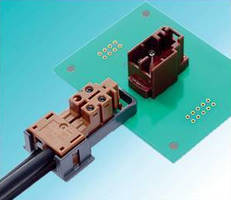 Wire-to-Board Connector connects multiple coax cables in one step.