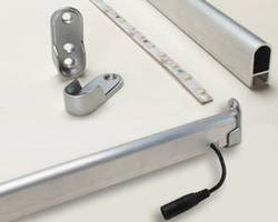 LED Closet Lighting Kit can be trimmed to needs on site.